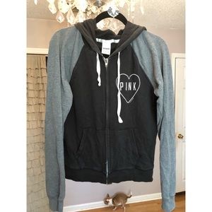 Victoria’s Secret Hoodie Zipup Pink Sz L